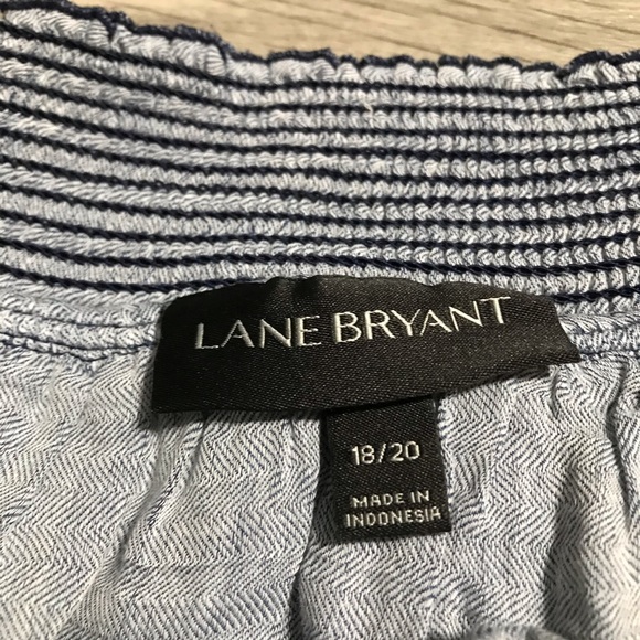 Lane Bryant Chambray Blue Blouse Top;18/20 women’s - Picture 4 of 9